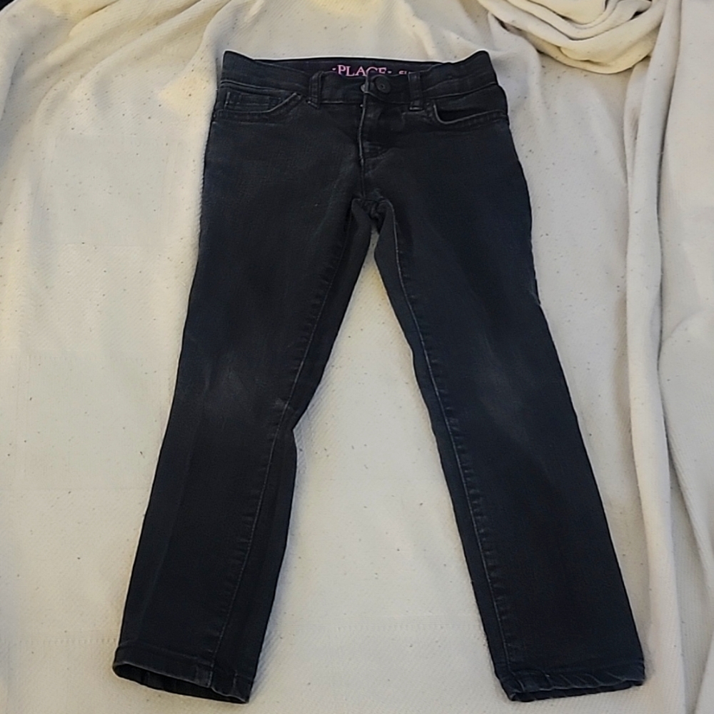 Children's Place Super Skinny adjustable Black Jeans size 5